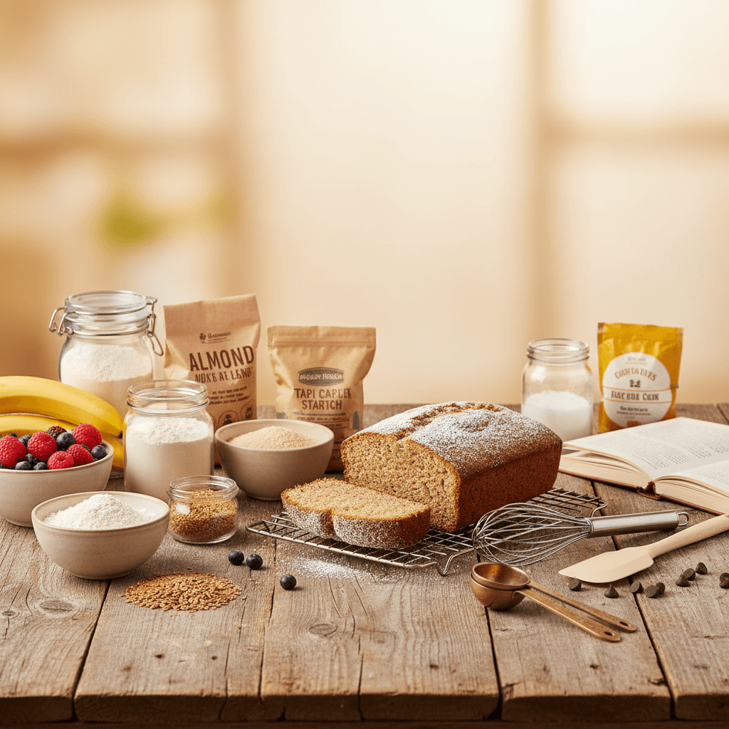 Gluten-free baking pantry checklist: 7 essential products every baker needs - baking guide cover image