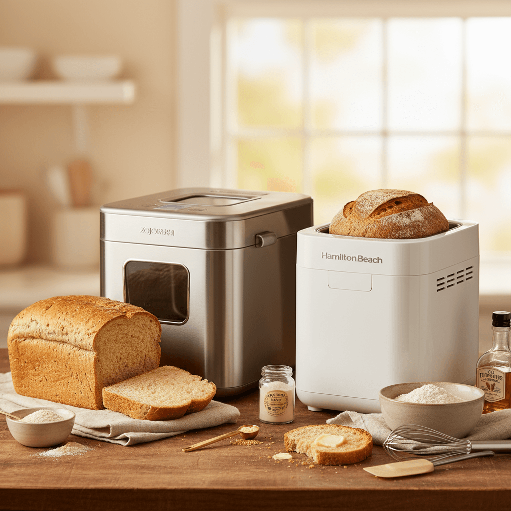 Zojirushi vs Hamilton Beach bread machine for gluten-free bread: premium vs budget head-to-head - baking guide cover image