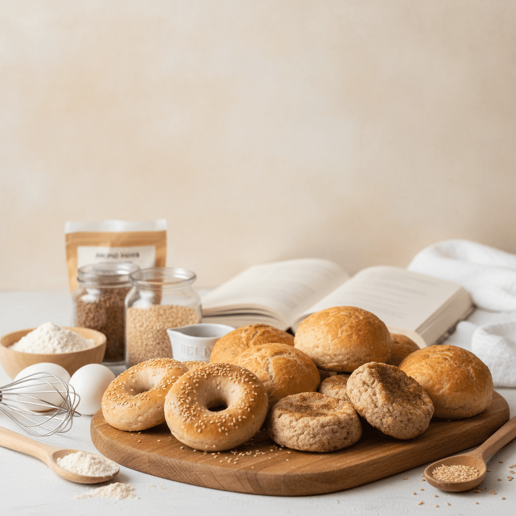 Best Keto Buns, Bagels, and English Muffins: 10 Brands Compared by Net Carbs and Ingredients - baking guide cover image