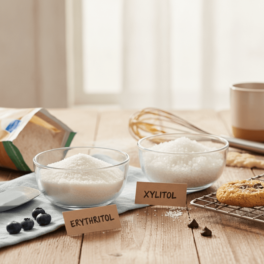 Erythritol vs Xylitol for Baking: 6 Differences That Actually Change Your Results - baking guide cover image