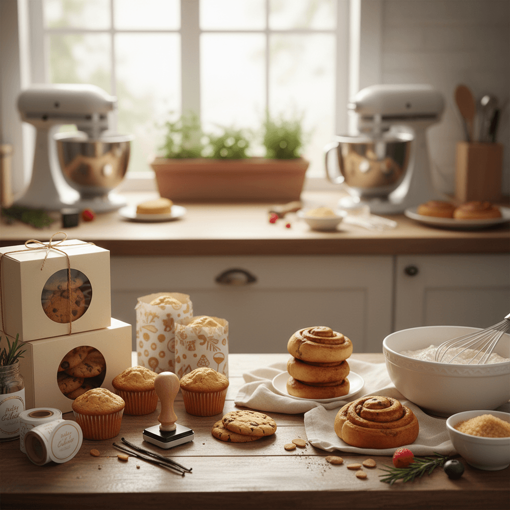 Home bakery packaging ideas and supplies: how to make your baked goods look professional on any budget - baking guide cover image