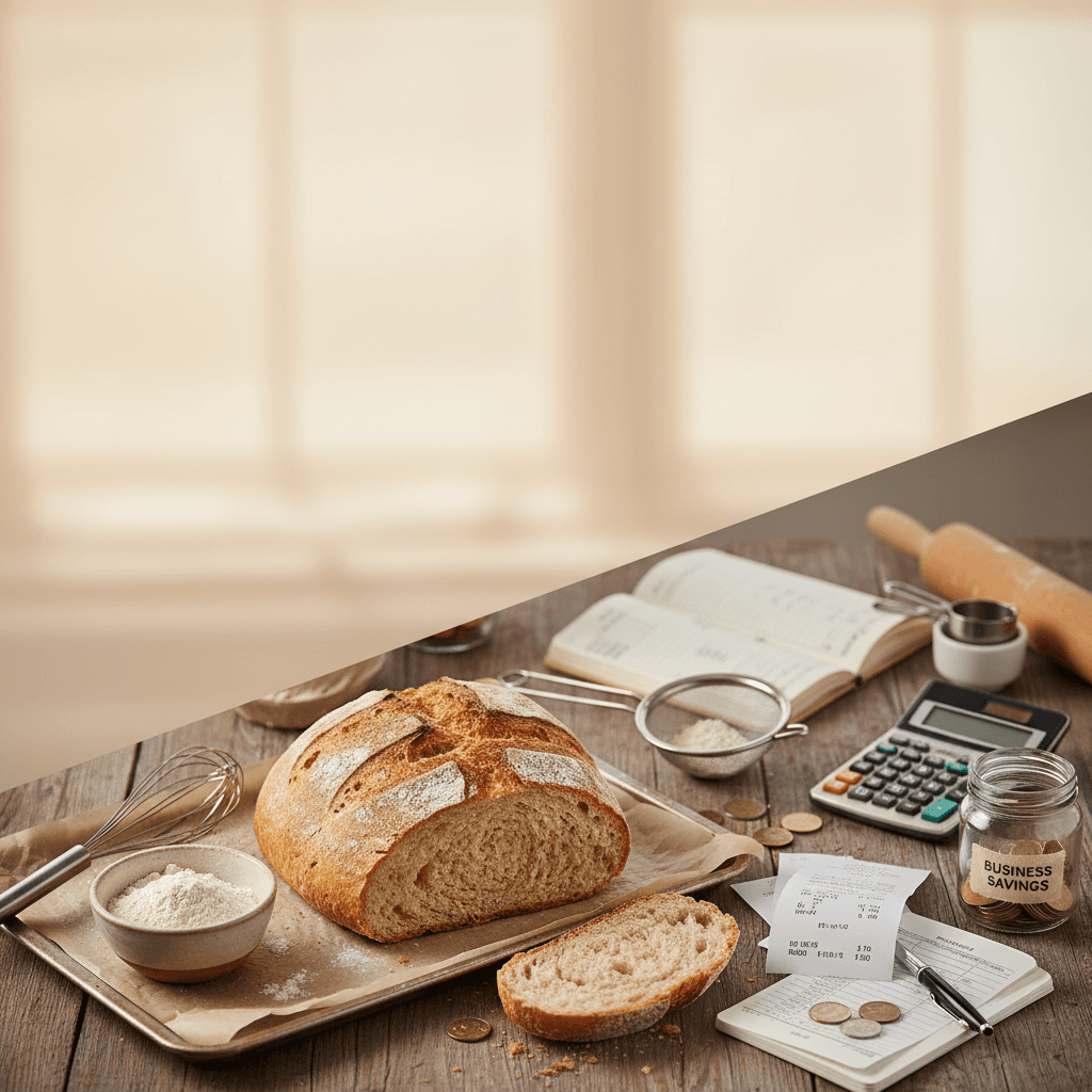Home bakery taxes and bookkeeping guide: how to stay legal and keep more of what you earn - baking guide cover image