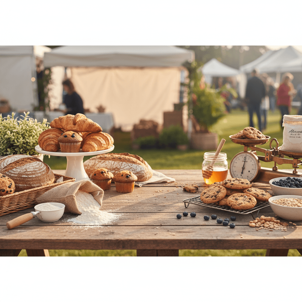 How to Set Up a Bakery Booth at a Farmers Market (Without Losing Money Your First Season) - baking guide cover image
