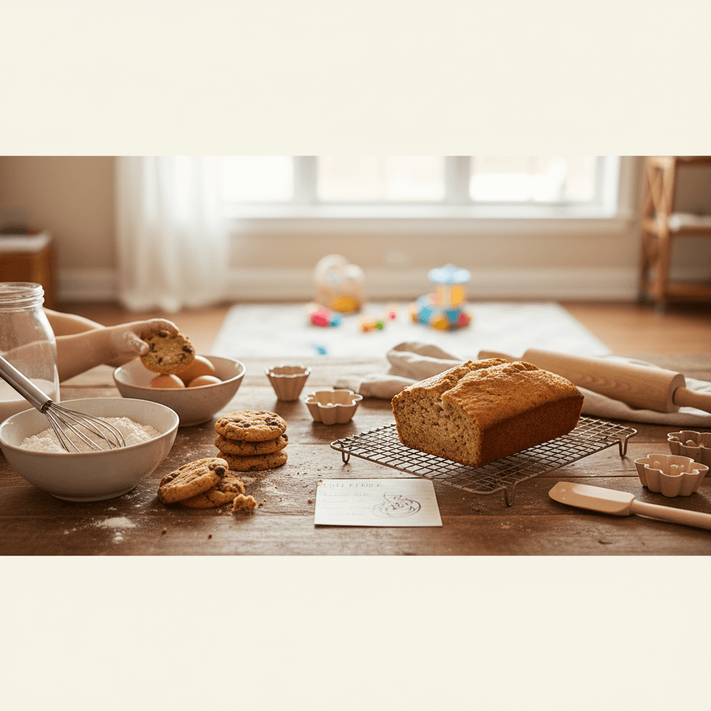 How to start a home bakery with kids at home (without losing your mind or your margins) - baking guide cover image