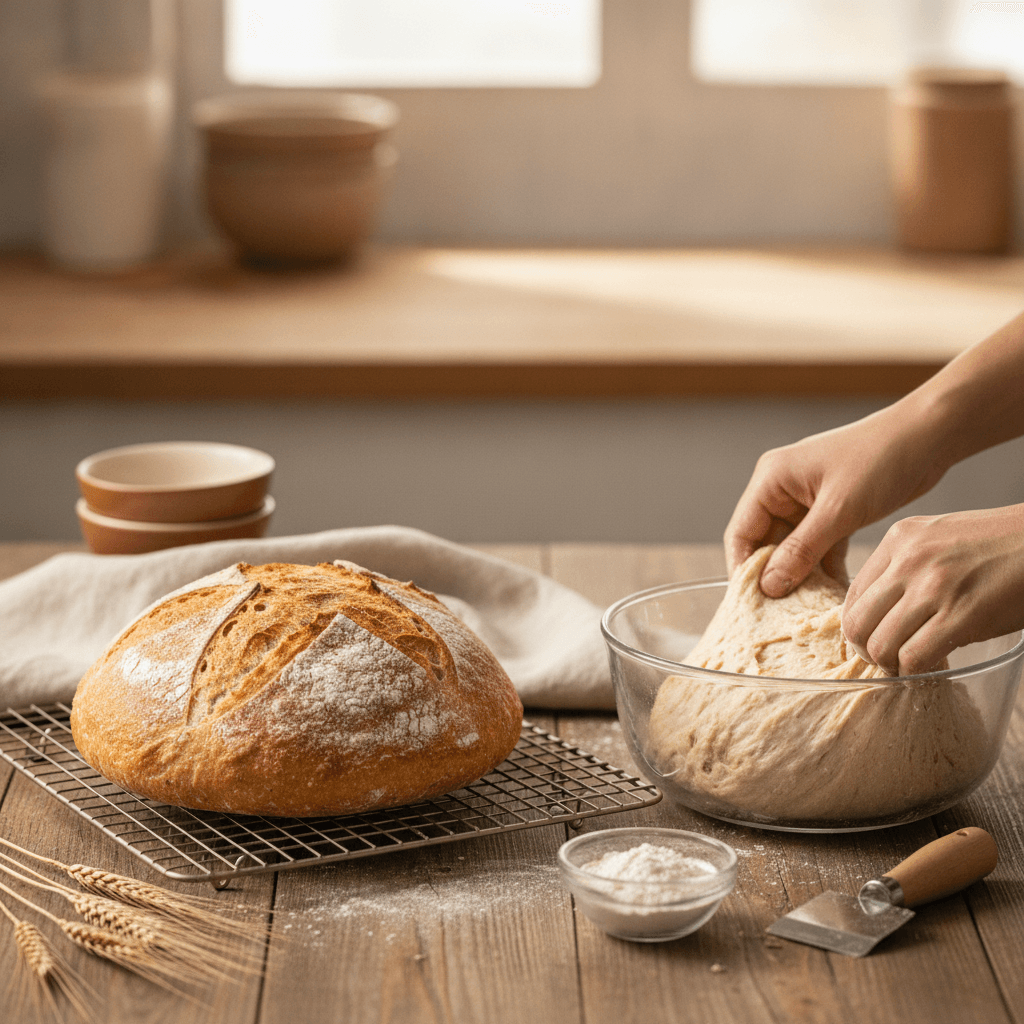 Stretch and Fold Technique in Sourdough: Why 80% of Beginners Fold at the Wrong Time - baking guide cover image