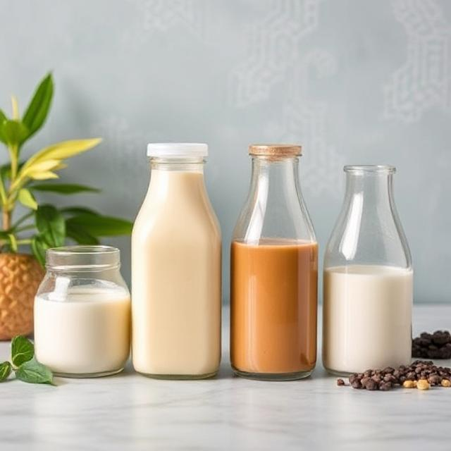 Homemade plant-based milk alternatives